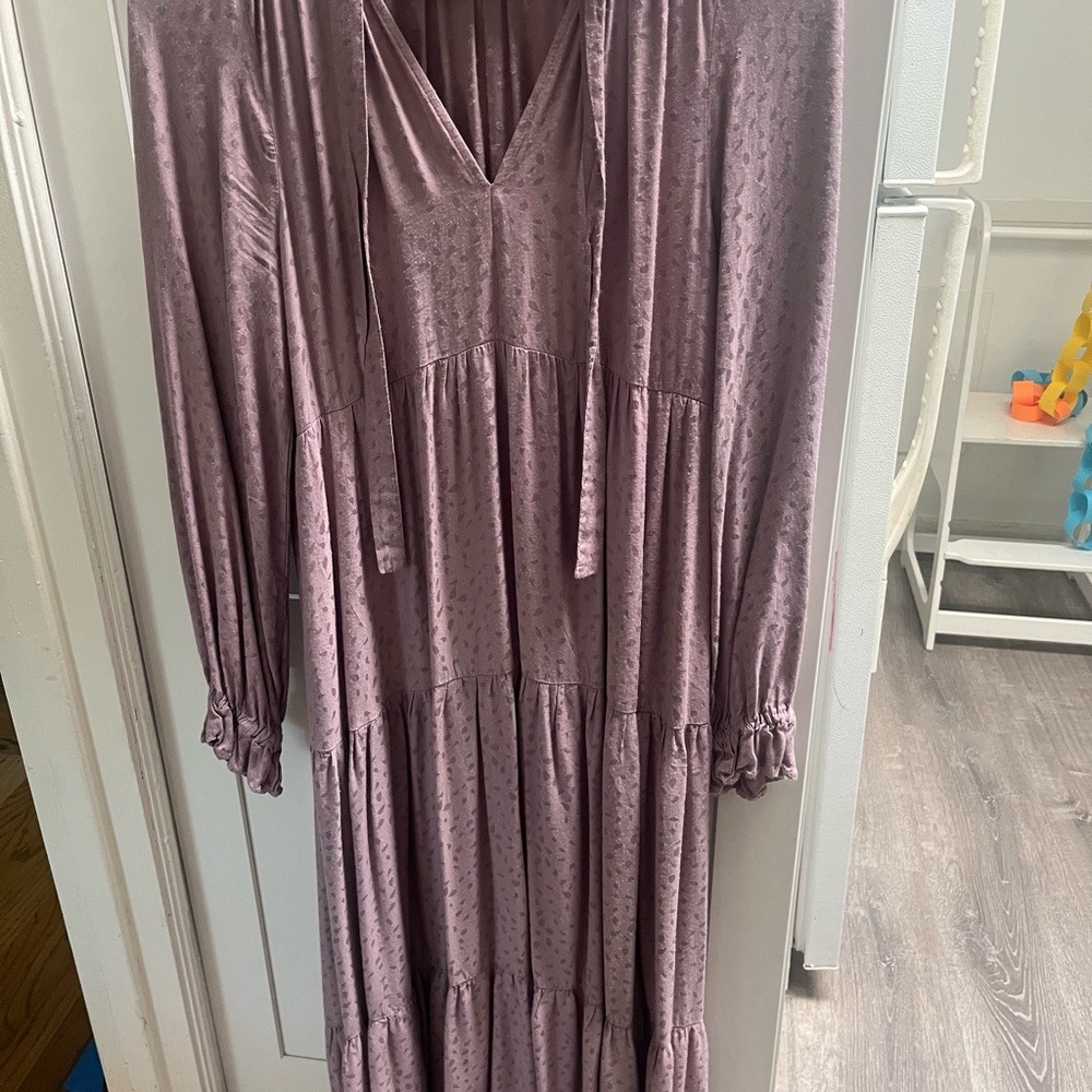 Lovely Anthropologie Maeve Maxi XS S bohemian sleeve dress